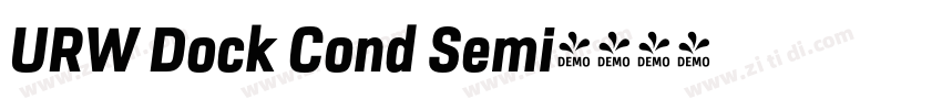URW Dock Cond Semi字体转换